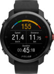 Polar Grit X Αδιάβροχο Smartwatch με Παλμογράφο (Μαύρο)