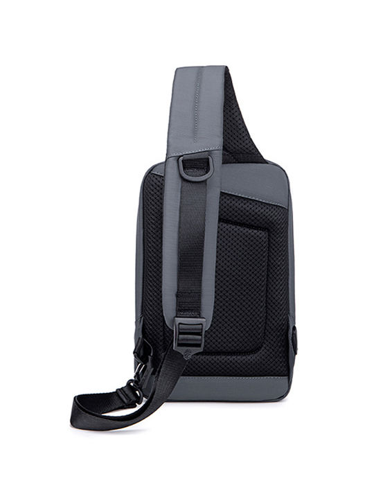 ARCTIC HUNTER τσάντα Crossbody XB00526 με θήκη tablet, 3L, γκρι
