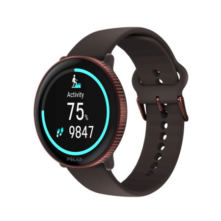 Polar Ignite 3 43mm Αδιάβροχο Smartwatch με Παλμογράφο (Brown Copper)