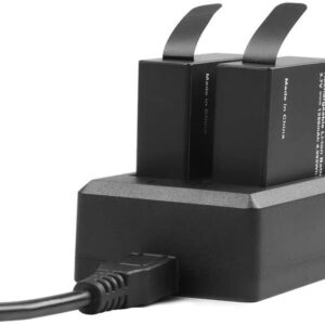 Akaso 2x Batteries with USB Dual Charger for Brave 7