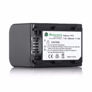 Powerextra SN-FH70 Replacement Battery For Sony NP-FH70 1500mAh Li-ion