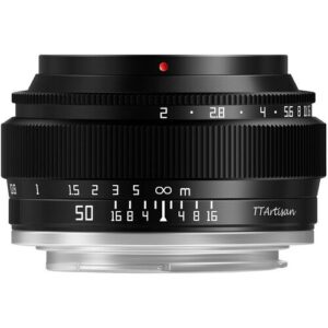 TTArtisan 50mm f/2 Lens for Fujifilm X (Black)