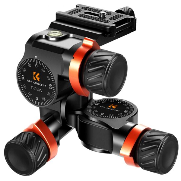 K&F Concept GD3W Geared Tripod Head (KF31.047)