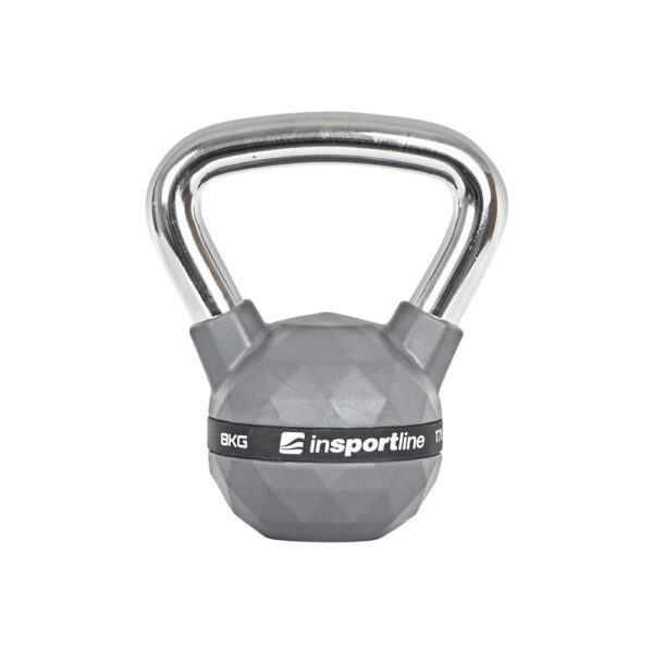 RUBBER-COATED 8KG KETTLEBELL INSPORTLINE PU