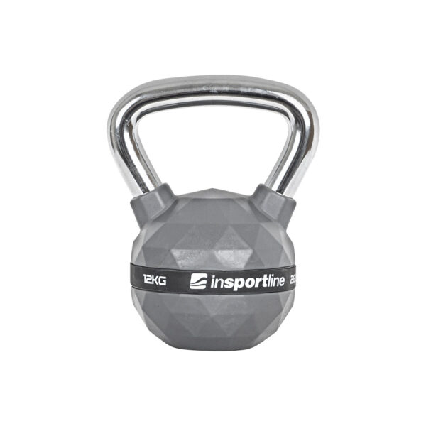 RUBBER-COATED 12KG KETTLEBELL INSPORTLINE PU