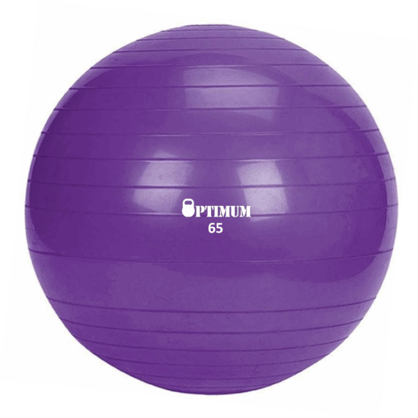 GYM BALL 65CM (ΜΟΒ) ANTI-BURST 1100GR OPTIMUM