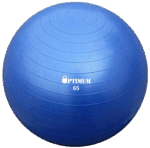 GYM BALL 65CM (ΜΠΛΕ) ANTI-BURST 1100GR OPTIMUM