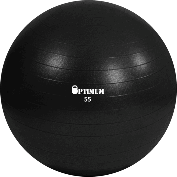 GYM BALL 75CM (ΜΑΥΡΗ) ANTI-BURST 1300GR OPTIMUM