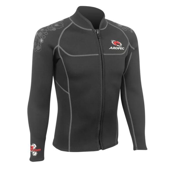 Jacket νεοπρενίου 3mm Super-Stretch ανδρικό Μαύρο - Aropec