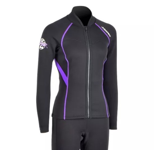 Jacket νεοπρενίου 1.5mm γυναικείο Μαύρο/Μωβ - Aropec