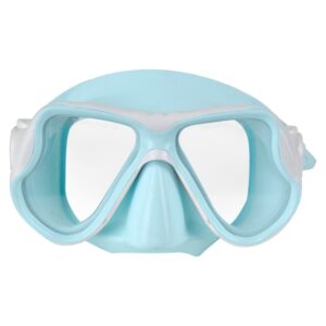 Παιδική Μάσκα κατάδυσης σιλικόνης με διπλό φακό Γαλάζια Aropec