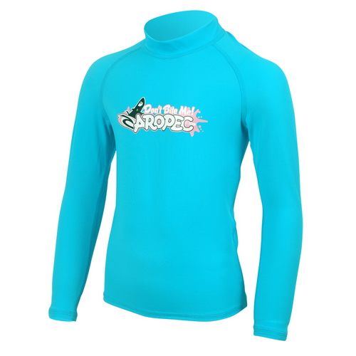 UV παιδική λύκρα μπλούζα με μακρύ μανίκι τιρκουάζ Aropec