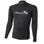 UV αντηλιακή λύκρα με μακρύ μανίκι Ανδρική Στενή εφαρμογή Μαύρη - Aropec