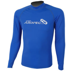 UV αντηλιακή λύκρα με μακρύ μανίκι Ανδρική Στενή εφαρμογή Μπλε - Aropec