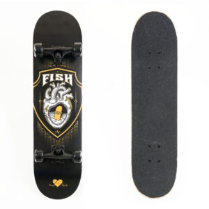 Skateboard 31'' Black heart Fish