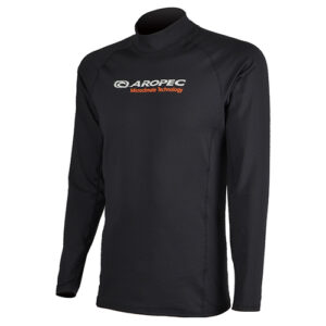 UV αντηλιακή λύκρα thermal fleece με μακρύ μανίκι Κανονική εφαρμογή Μαύρο - Aropec