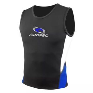 Γιλέκο νεοπρενίου 1.5mm αμάνικο ενηλίκων Μαύρο/Μπλε - Aropec