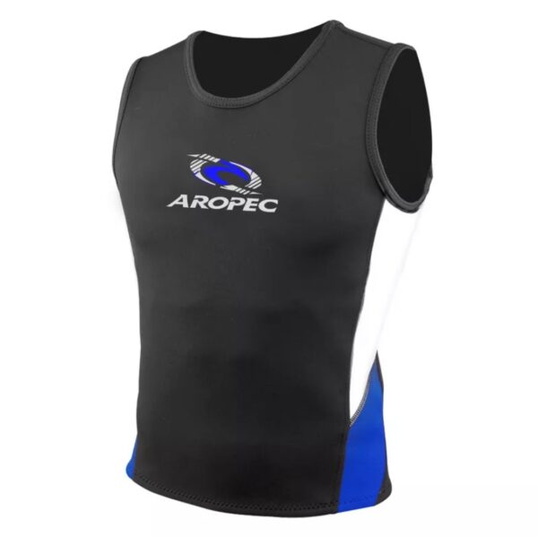 Γιλέκο νεοπρενίου 1.5mm αμάνικο ενηλίκων Μαύρο/Μπλε - Aropec
