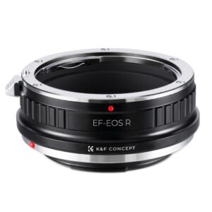 K&F Concept EF-EOS R Canon EF Lens to EOS R Camera Mount Adapter, Manual focus KF06.383
