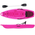 Hoppy παιδικό καγιάκ με κουπί και ενσωματωμένη πλάτη SCK Φούξια