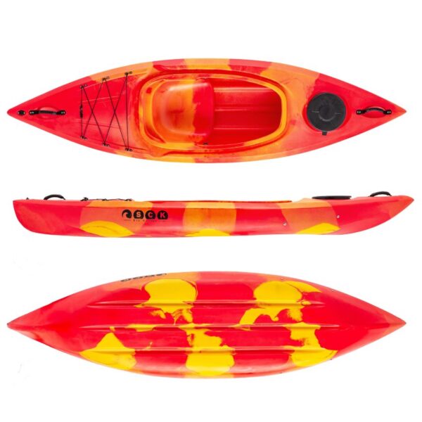 Picco 280 Μονοθέσιο sit-in καγιάκ SCK κόκκινο- κίτρινο