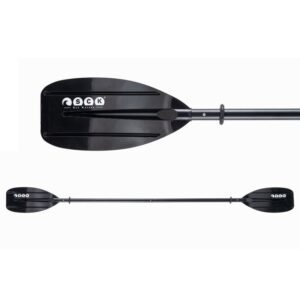 Κουπί καγιάκ παιδικό 183cm διαιρούμενο αλουμινίου- Μαύρο SCK