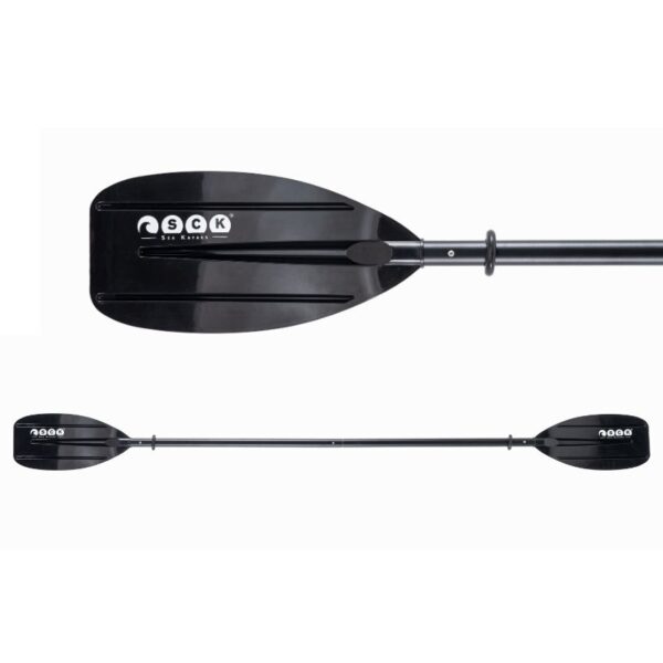 Κουπί καγιάκ παιδικό 183cm διαιρούμενο αλουμινίου- Μαύρο SCK