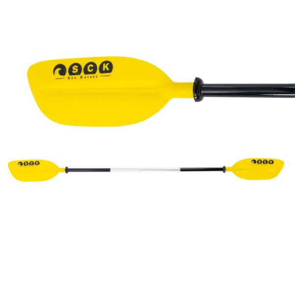 Κουπί καγιάκ διαιρούμενο 220cm Αλουμινίου SCK Κίτρινο