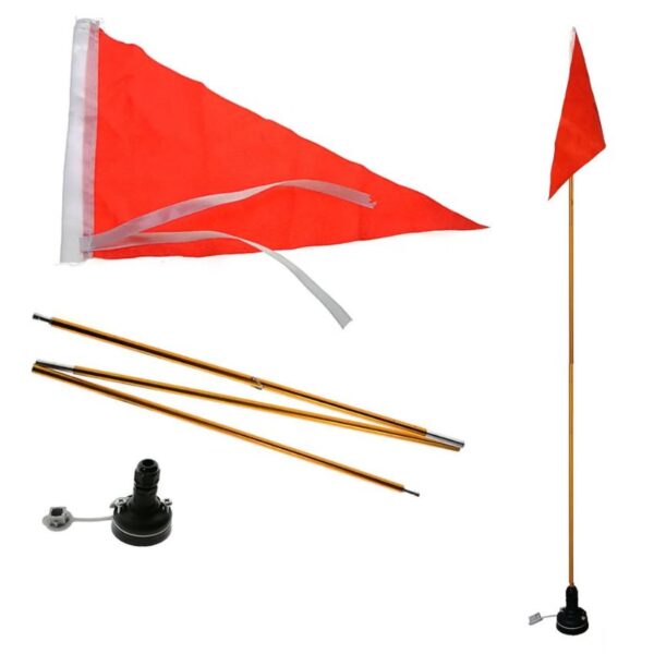 Τριγωνική σημαία καγιάκ για ορατότητα