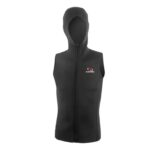 Γιλέκο νεοπρενίου 2.5mm αμάνικο με φερμουάρ και κουκούλα ενηλίκων Μαύρο - Aropec
