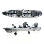 Cyclo 2 διθέσιο ποδηλατικό καγιάκ για ψάρεμα SCK άσπρο-μαύρο