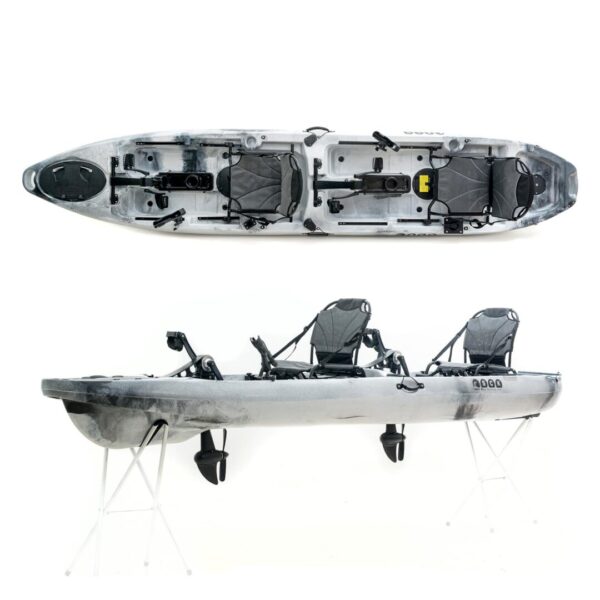 Cyclo 2 διθέσιο ποδηλατικό καγιάκ για ψάρεμα SCK άσπρο-μαύρο