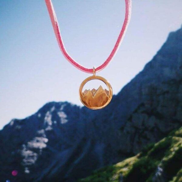 Κόσμημα Ασήμι επιχρυσωμένο Βουνό 3D - Silver+Surf