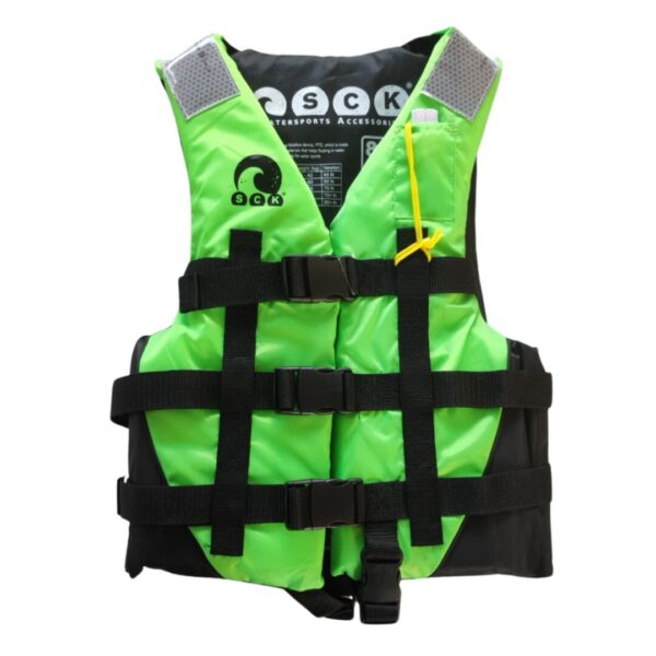 Σωσίβιο γιλέκο για θαλάσσια σπορ με τρεις ιμάντες Morello SCK πράσινο