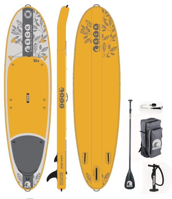 SCK φουσκωτή σανίδα SUP Mare Doro 10’6″ Κίτρινη