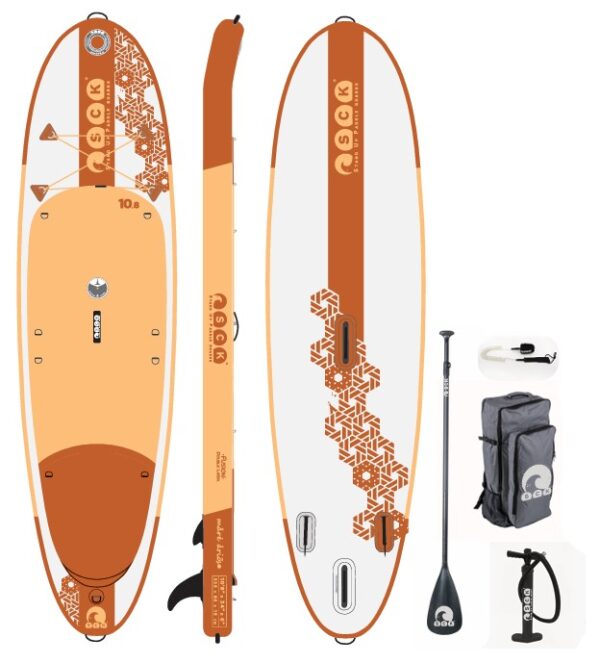 SCK φουσκωτή σανίδα SUP/Windsurf Mare Arioso 10'8" πακέτο Sepia