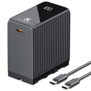 K&F Concept NP-F970 10500mAh με Γρήγορη Φόρτιση, Οθόνη OLED, Διπλή Type-C και USB-A, Συμβατή με Sony (KF28.0073)