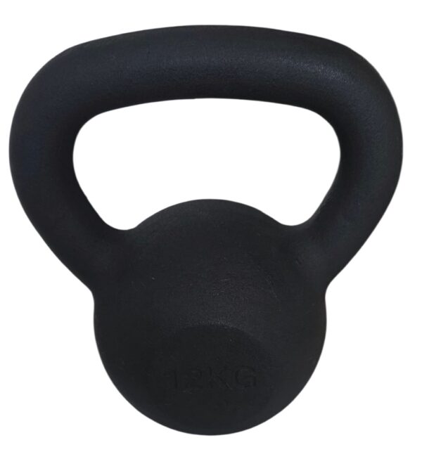 KETTLEBELL 12KG BLACK MAT OPTIMUM