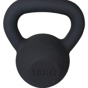 KETTLEBELL 16KG BLACK MAT OPTIMUM
