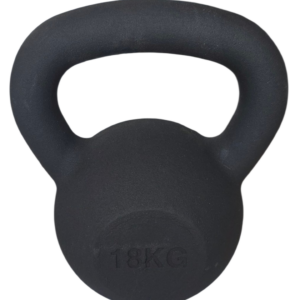 KETTLEBELL 18KG BLACK MAT OPTIMUM