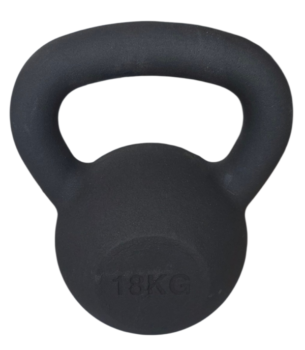 KETTLEBELL 18KG BLACK MAT OPTIMUM