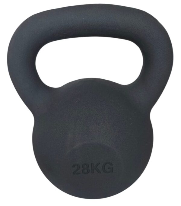 KETTLEBELL 28KG BLACK MAT OPTIMUM