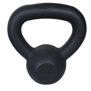 KETTLEBELL 4kg BLACK MAT OPTIMUM