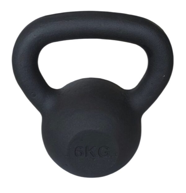 KETTLEBELL 6KG BLACK MAT OPTIMUM