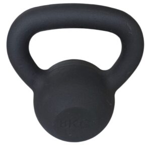KETTLEBELL 8KG BLACK MAT OPTIMUM