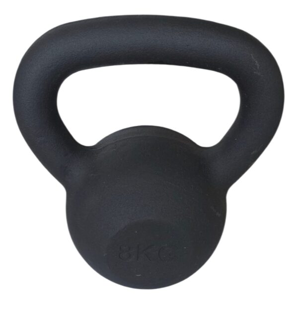 KETTLEBELL 8KG BLACK MAT OPTIMUM