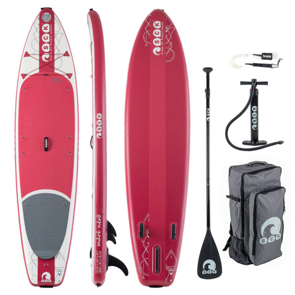 SCK φουσκωτή σανίδα SUP Mare Nero 11'6" πακέτο Κόκκινο