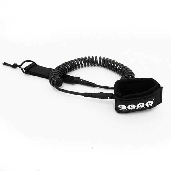 SCK Safety leash coil 10ft - Μαύρο