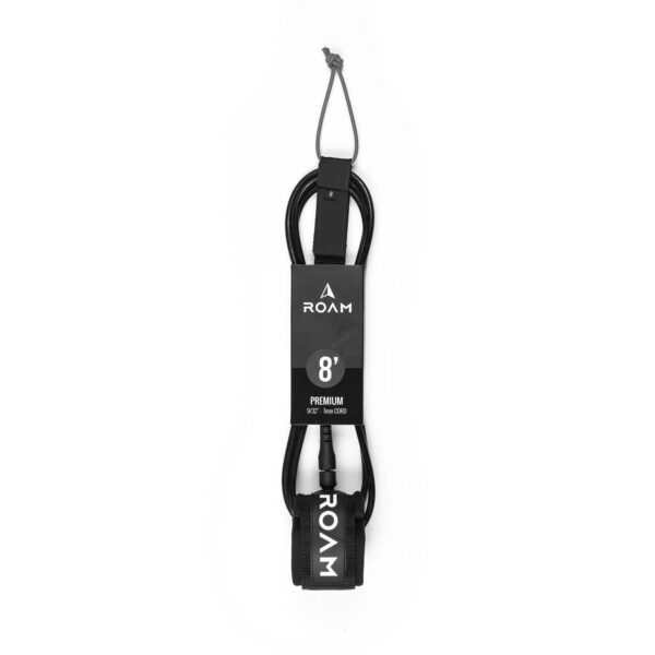 Leash για surfborad ROAM Premium 8.0 244cm - Μαύρο