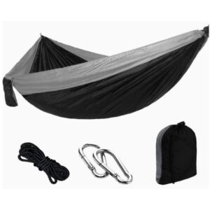 1401-30080-double-nylon-hammock-300-200-cm-300-kg-black-yaia-photo2